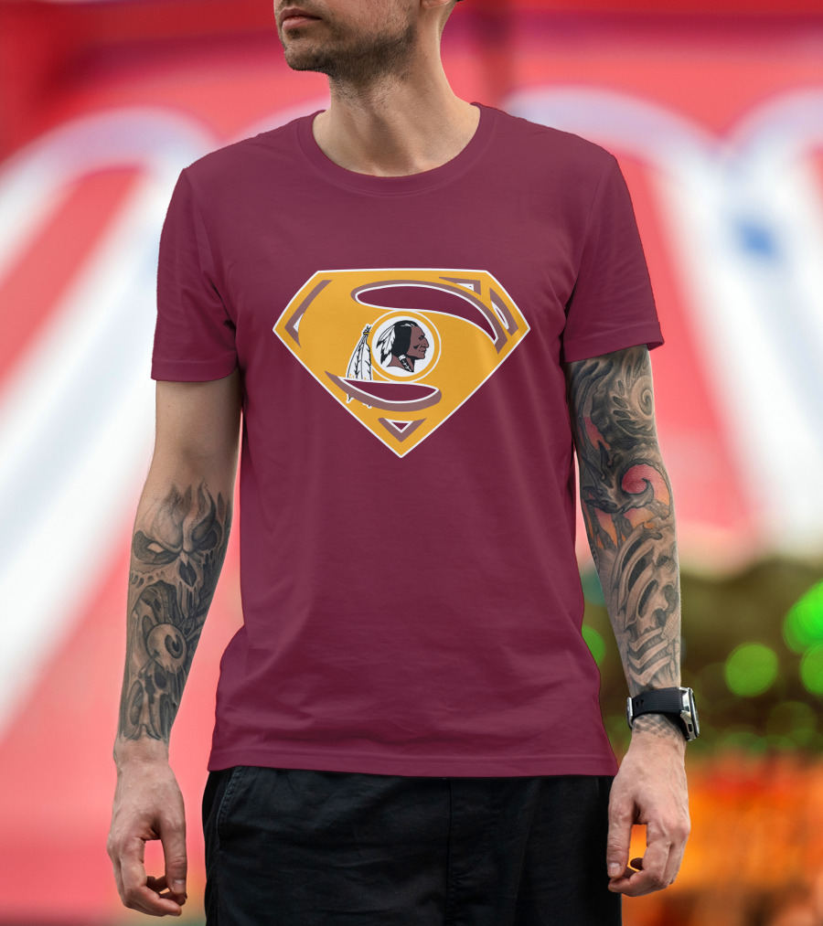 Redskins Superman Logo Mashup T-Shirt