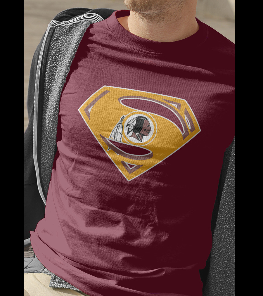 Redskins Superman Logo Mashup T-Shirt
