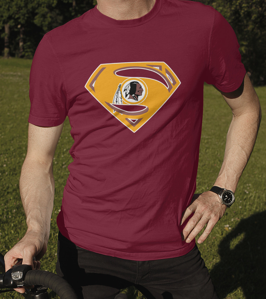 Redskins Superman Logo Mashup T-Shirt