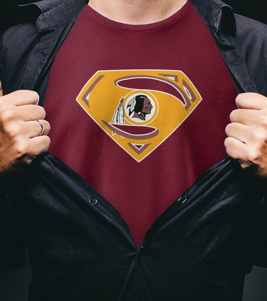 Redskins Superman Logo Mashup T-Shirt
