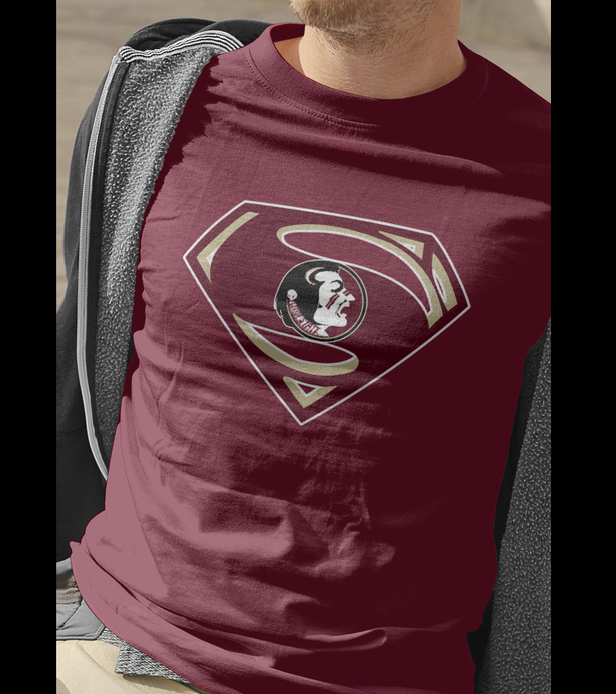 Seminoles Superman Logo Mashup With Florida State T-Shirt