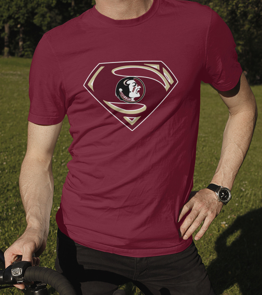 Seminoles Superman Logo Mashup With Florida State T-Shirt