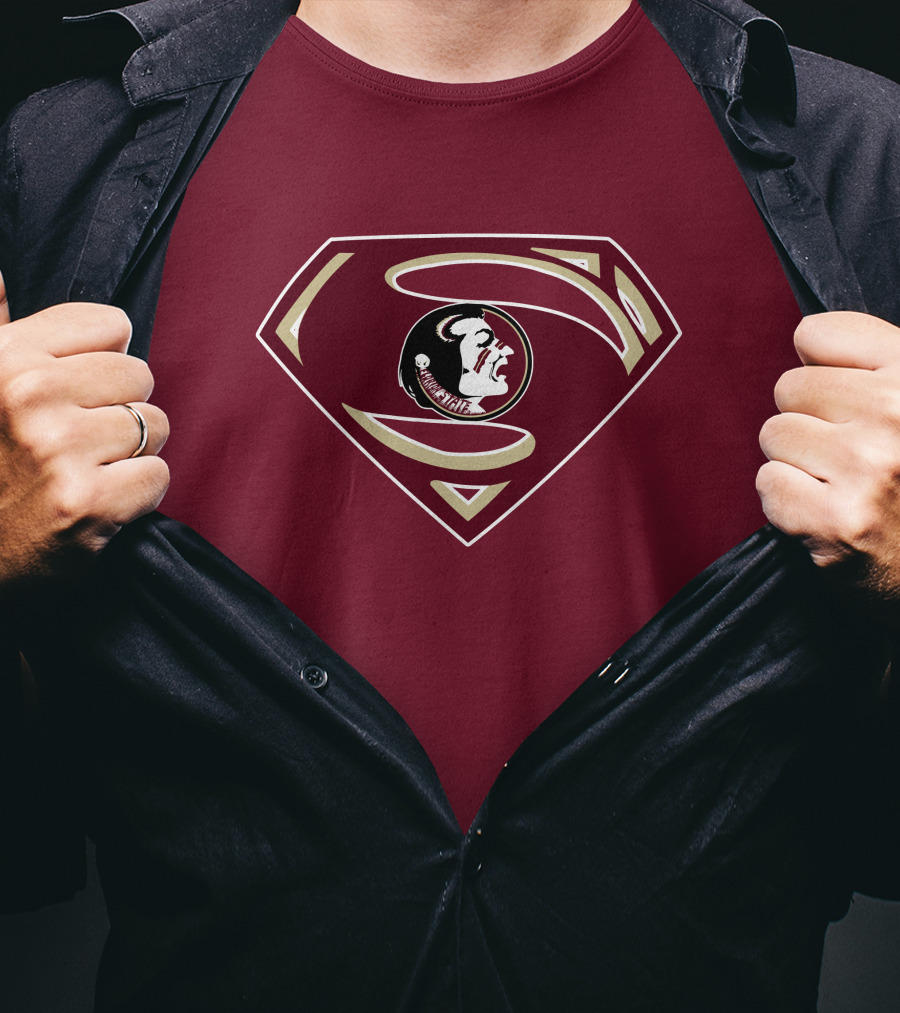 Seminoles Superman Logo Mashup With Florida State T-Shirt
