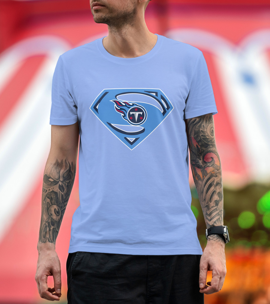 Tennessee Titans Superman Logo Fusion T-Shirt