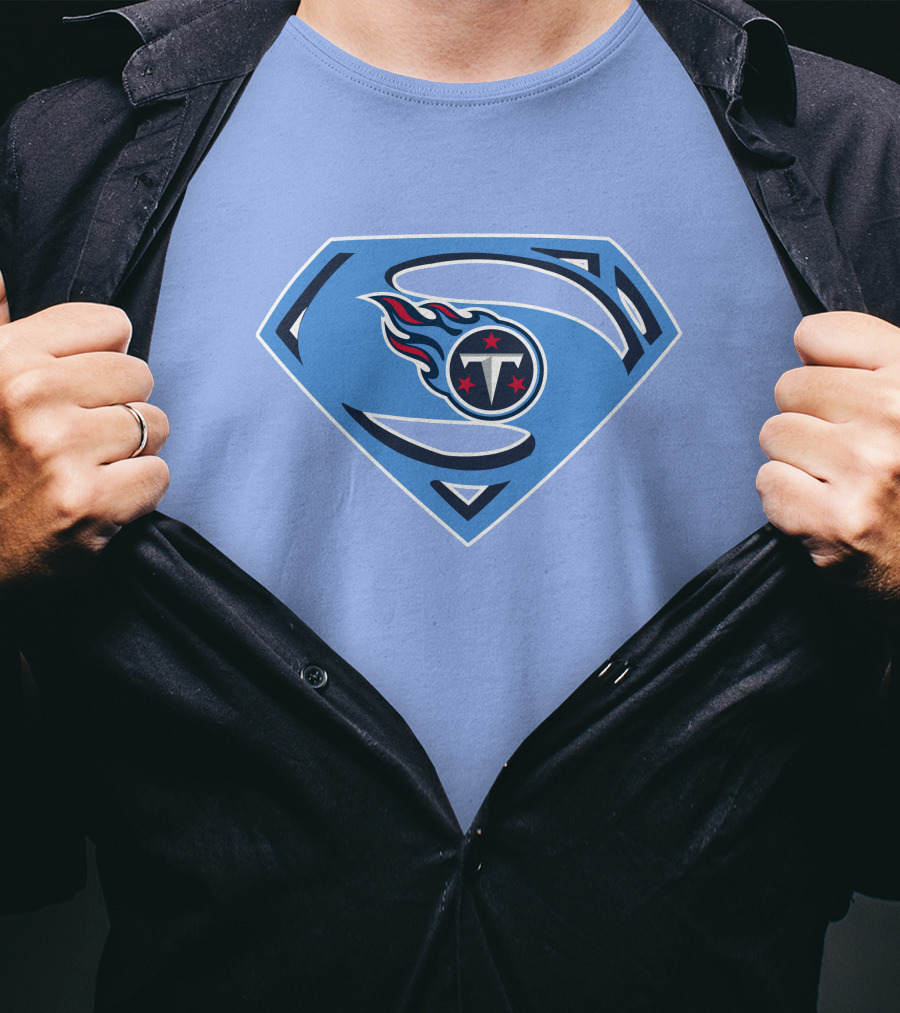 Tennessee Titans Superman Logo Fusion T-Shirt