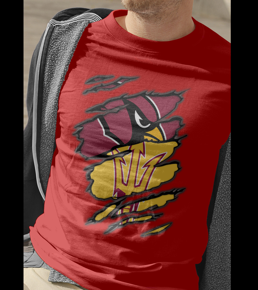 Arizona Cardinals State Sun Devils Fusion T-Shirt