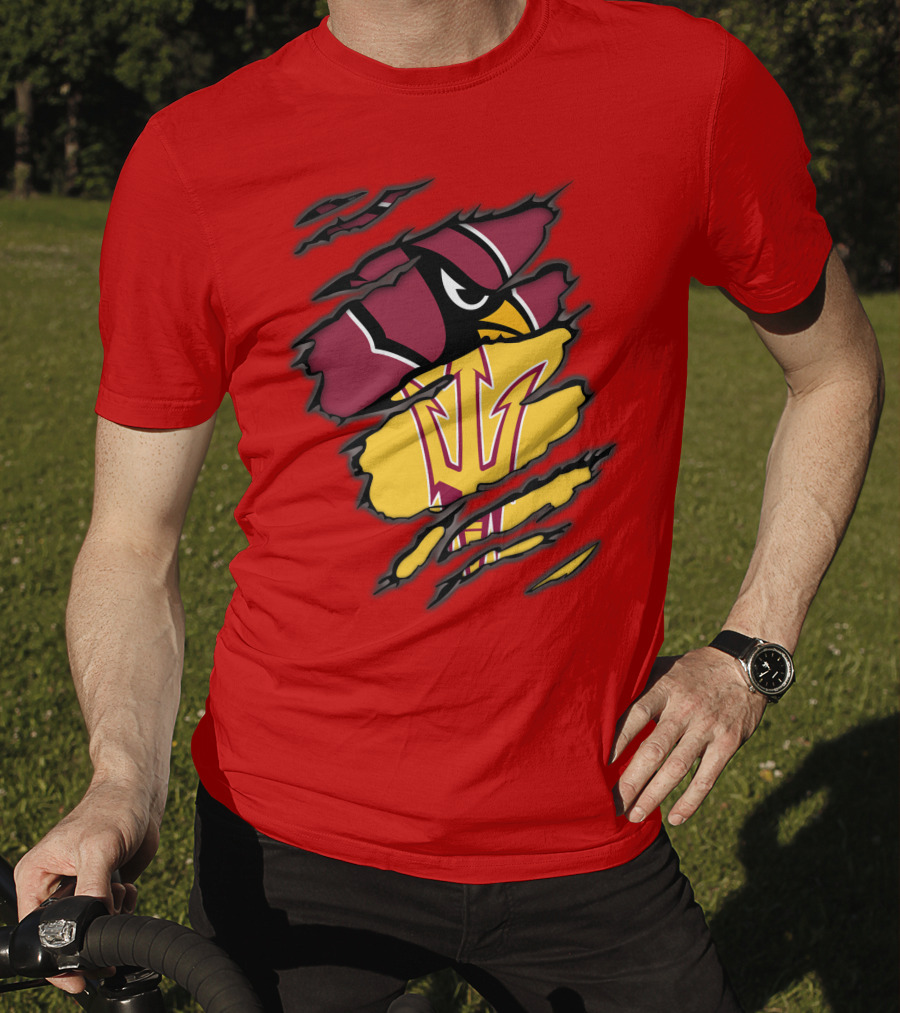Arizona Cardinals State Sun Devils Fusion T-Shirt