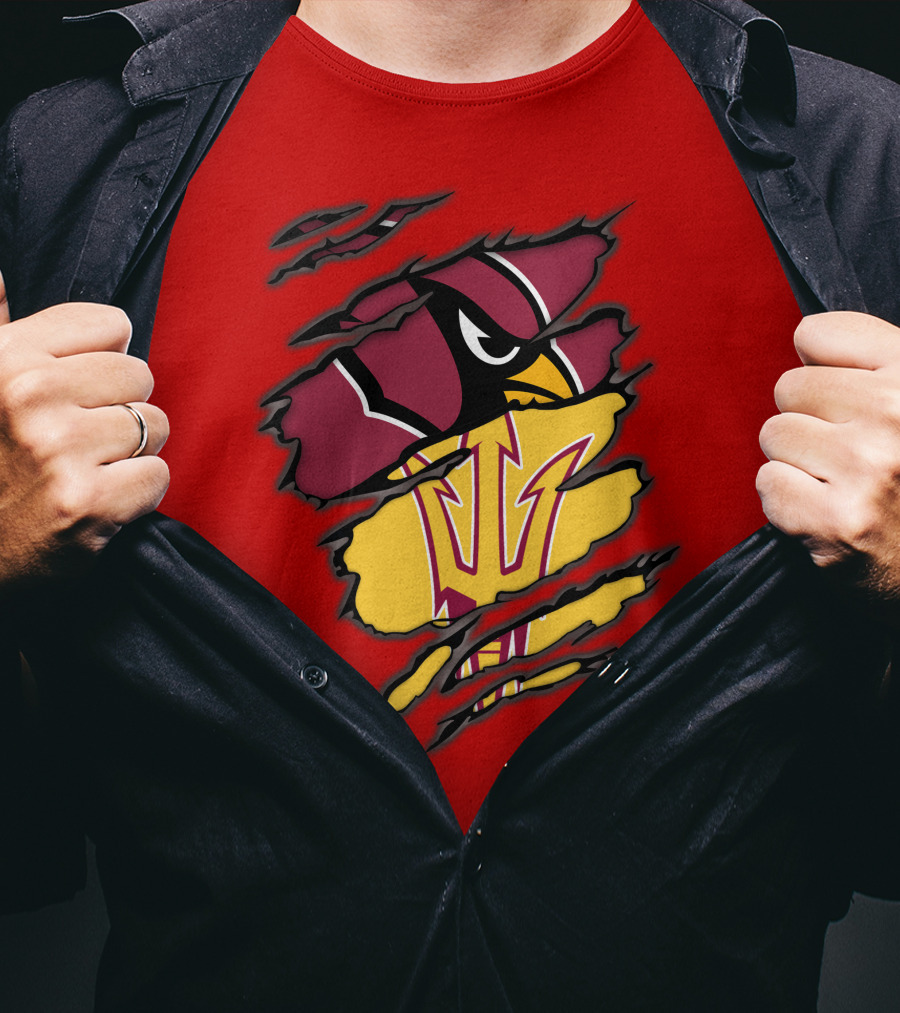 Arizona Cardinals State Sun Devils Fusion T-Shirt