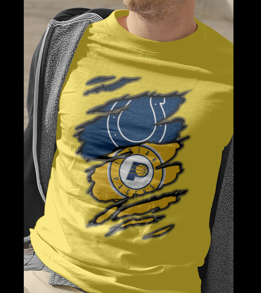 Indianapolis Colts Pacers Logos Collaboration T-Shirt