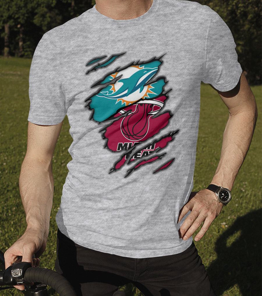 Miami Dolphins Miami Heat T-Shirt