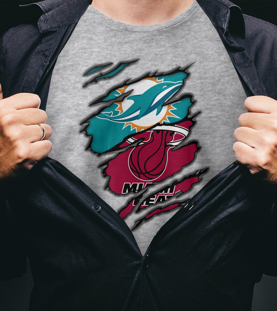 Miami Dolphins Miami Heat T-Shirt