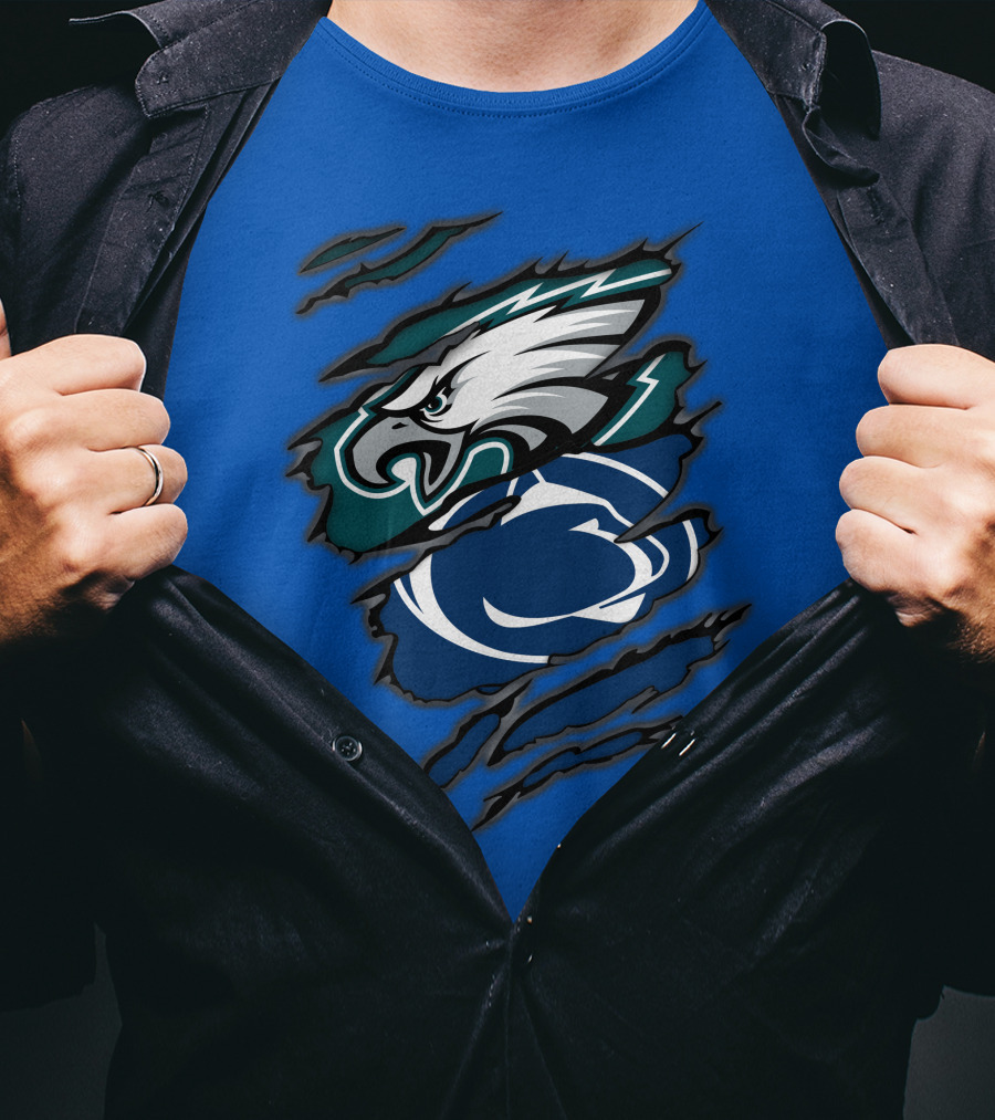 Eagles Penn State Logo Claw T-Shirt