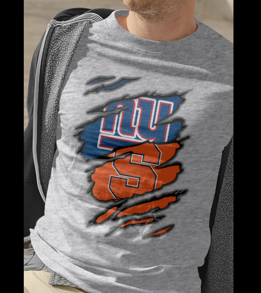 New York Giants Syracuse Crossover Logo Integration T-Shirt