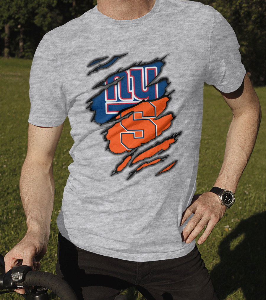 New York Giants Syracuse Crossover Logo Integration T-Shirt