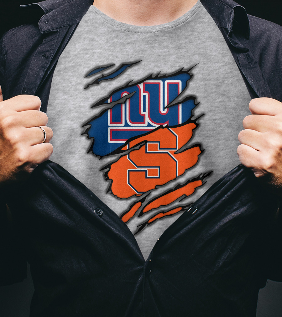 New York Giants Syracuse Crossover Logo Integration T-Shirt