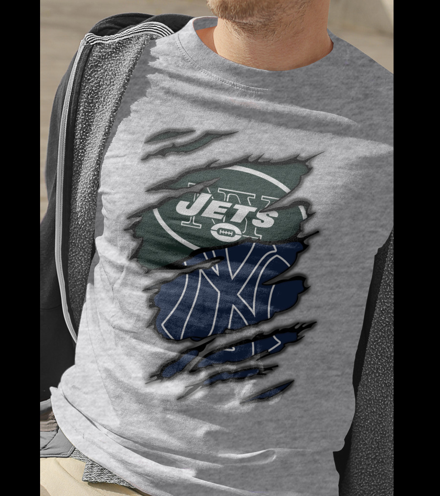 Jets Yankees Ny Football Baseball Logos T-Shirt