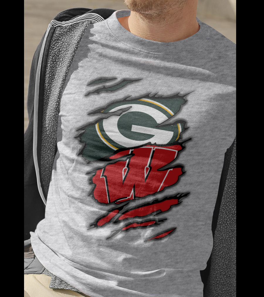 Packers Badgers Green Bay Wisconsin Football Fans T-Shirt