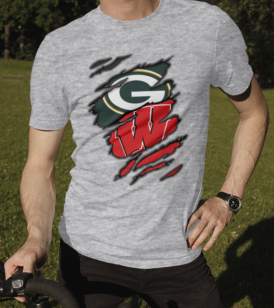 Packers Badgers Green Bay Wisconsin Football Fans T-Shirt