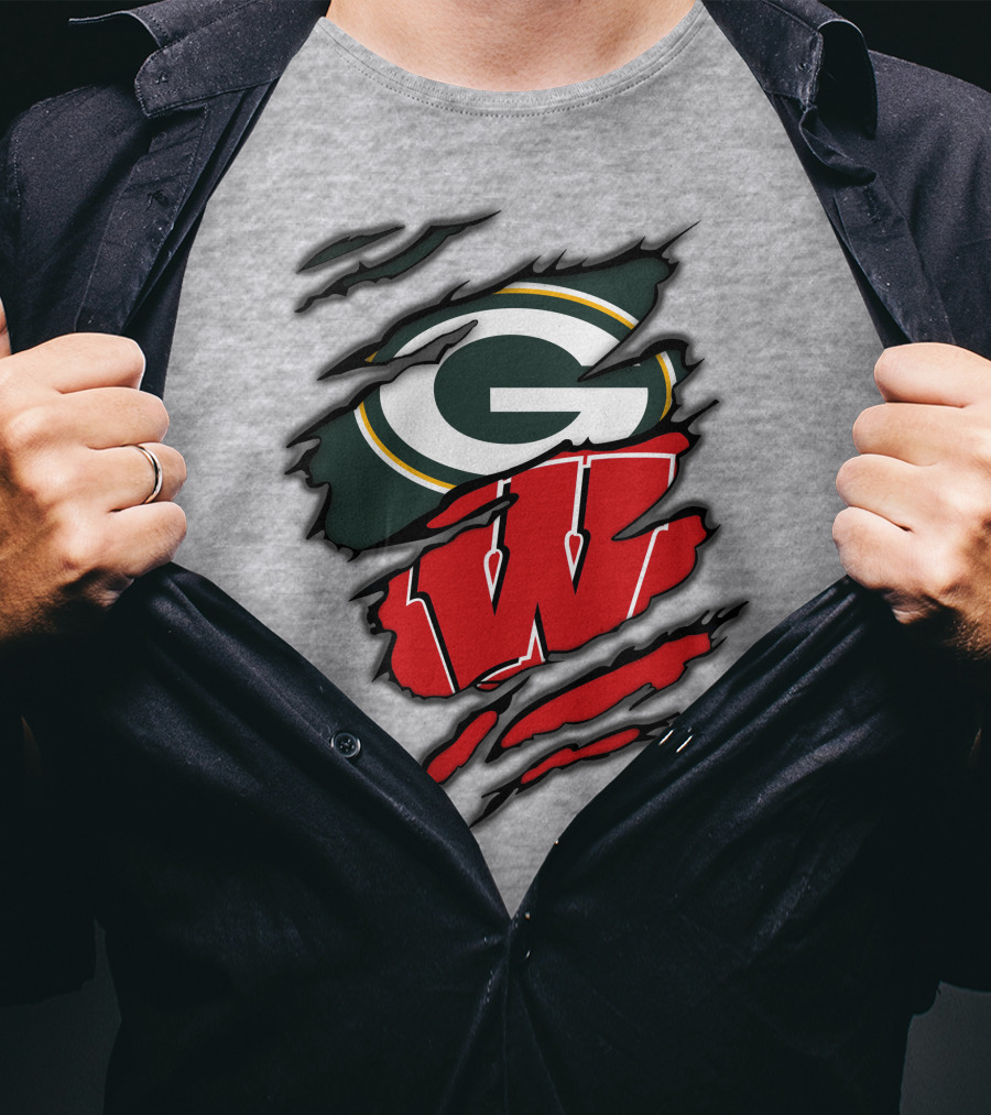 Packers Badgers Green Bay Wisconsin Football Fans T-Shirt