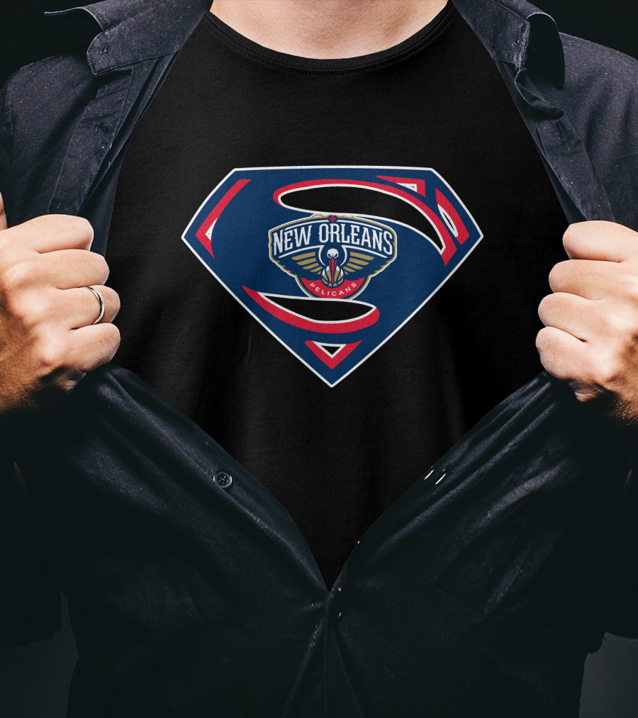New Orleans Pelicans Superman T-Shirt