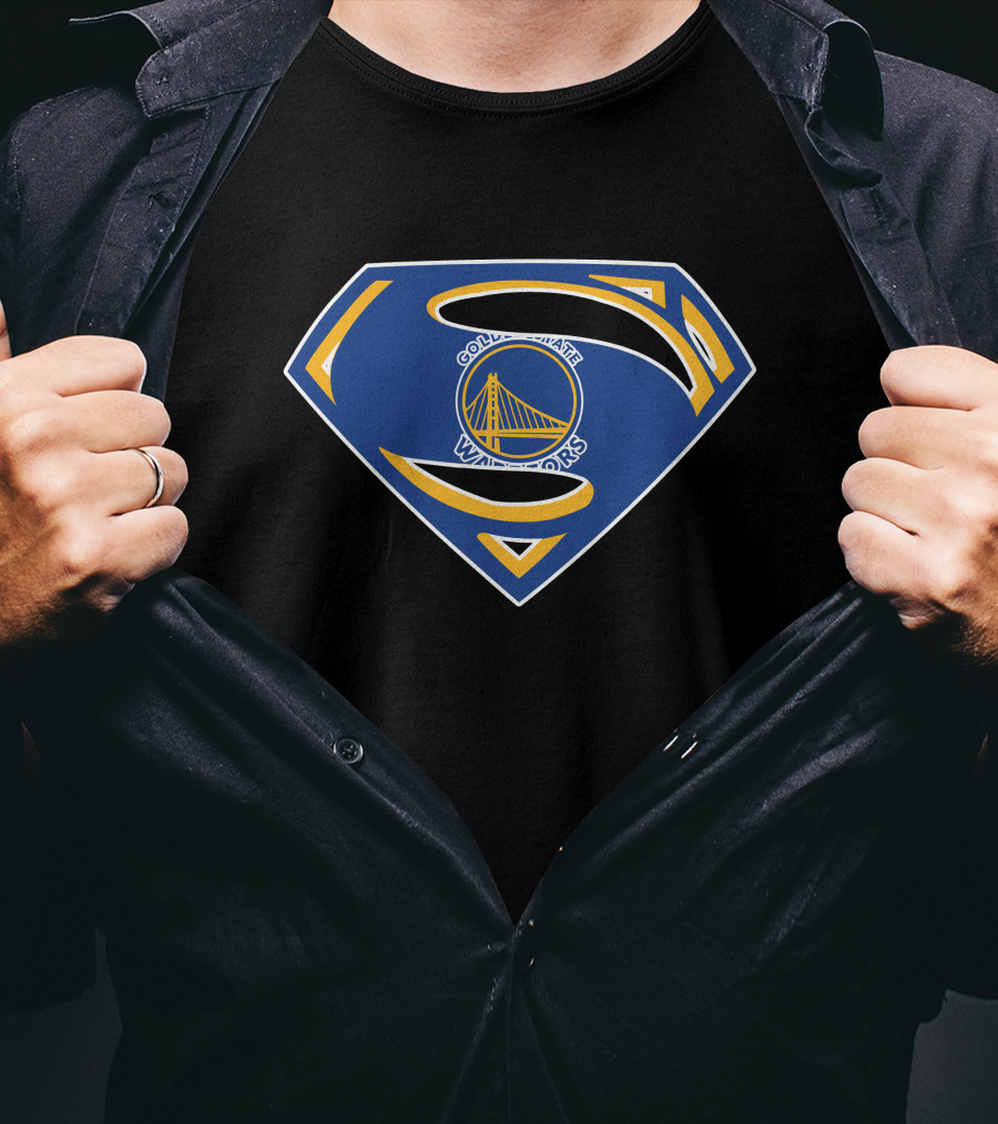 Golden State Superman Warriors Logo Fusion T-Shirt