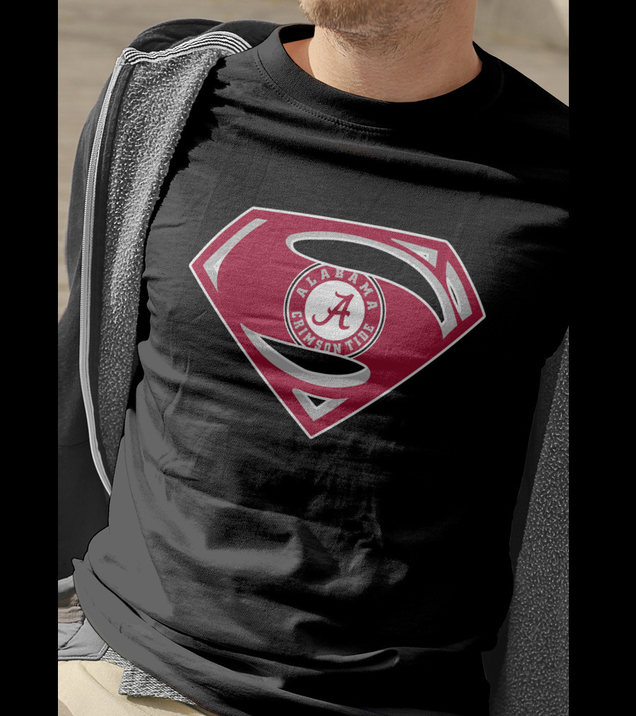 Alabama Crimson Tide Superman T-Shirt