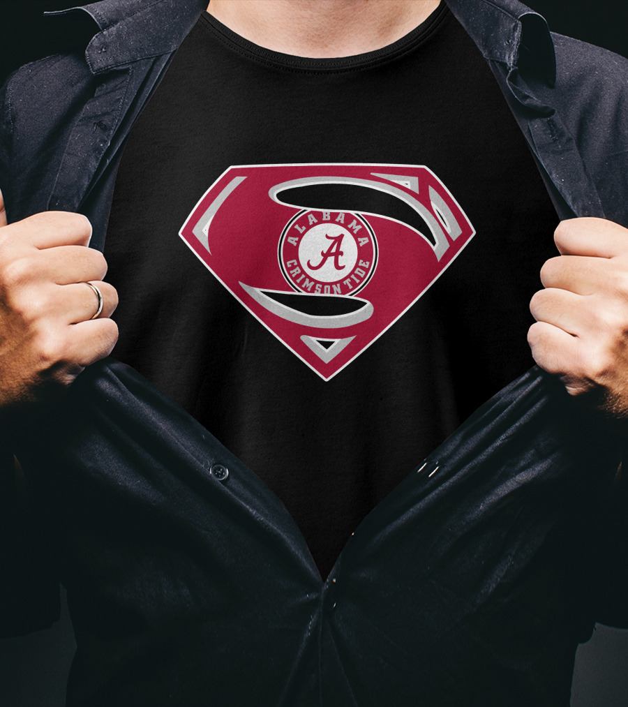 Alabama Crimson Tide Superman T-Shirt