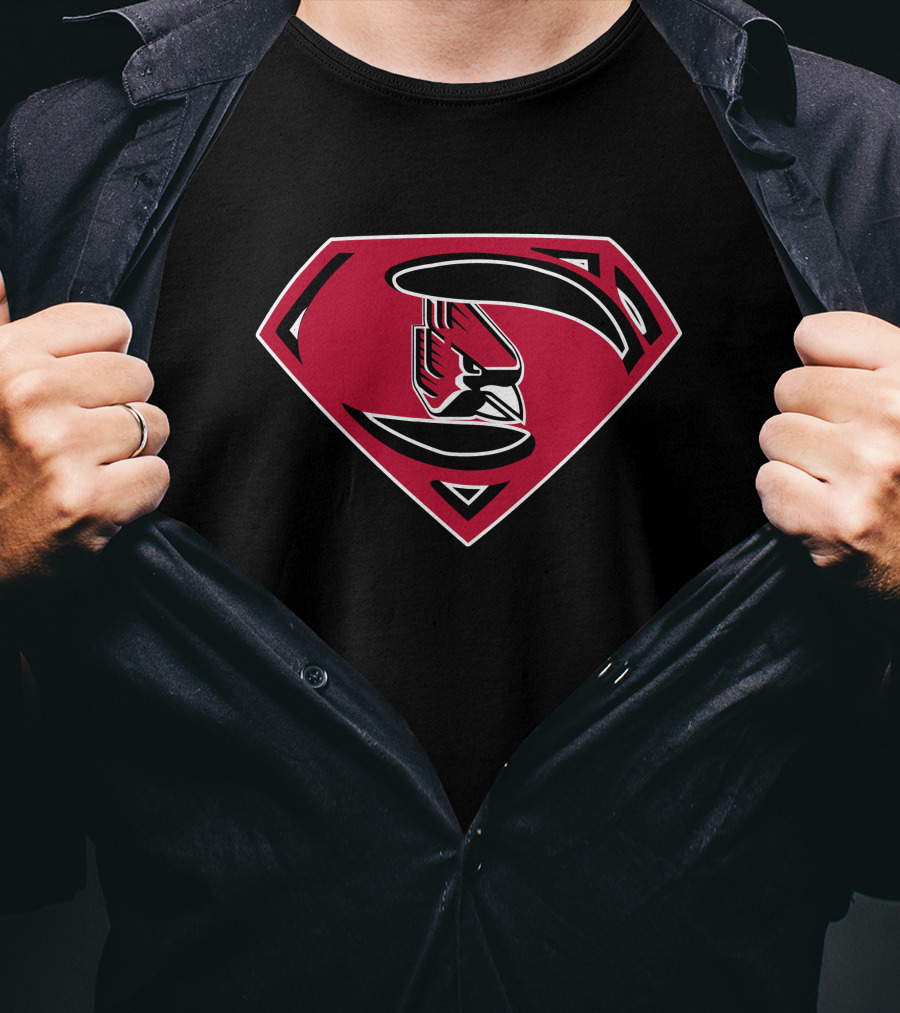 Superman Ball State Cardinals T-Shirt