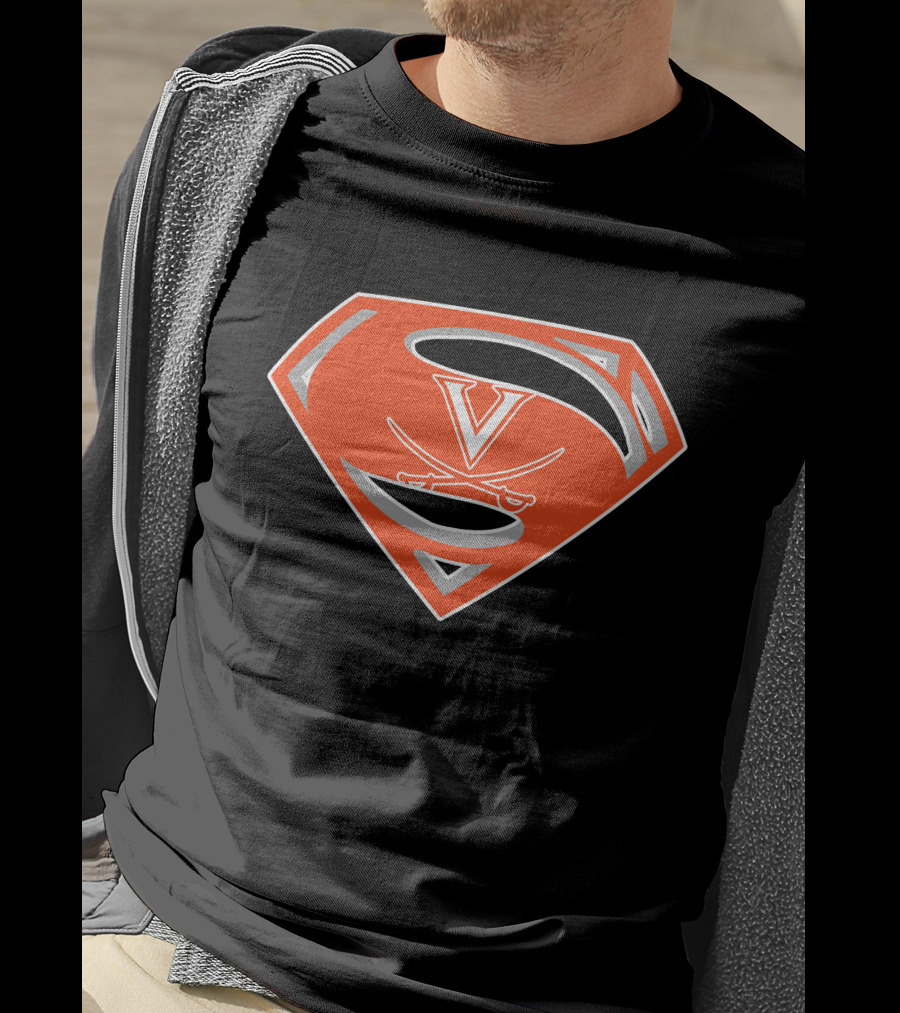 Superman Virginia Cavaliers T-Shirt