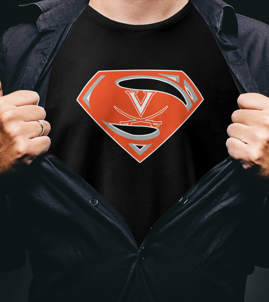 Superman Virginia Cavaliers T-Shirt