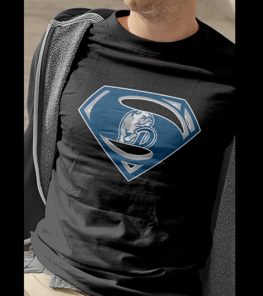 Superman Logo Dark Bulldogs Emblem T-Shirt