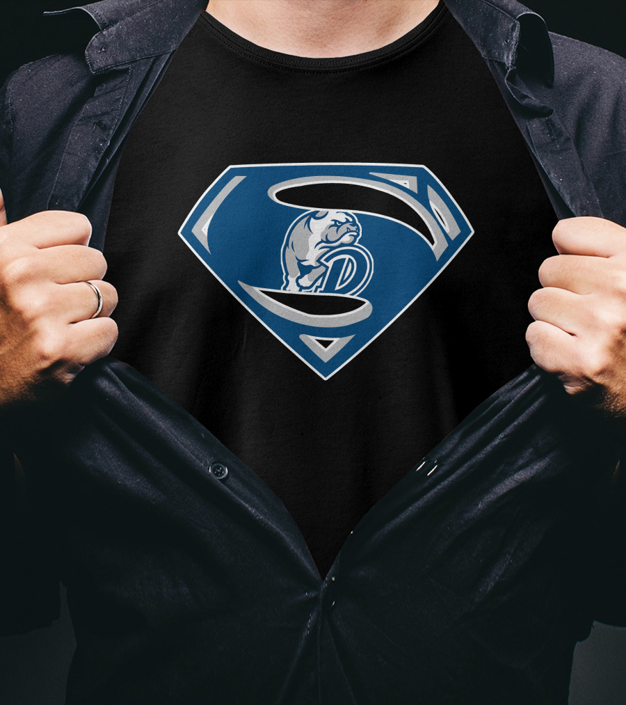 Superman Logo Dark Bulldogs Emblem T-Shirt