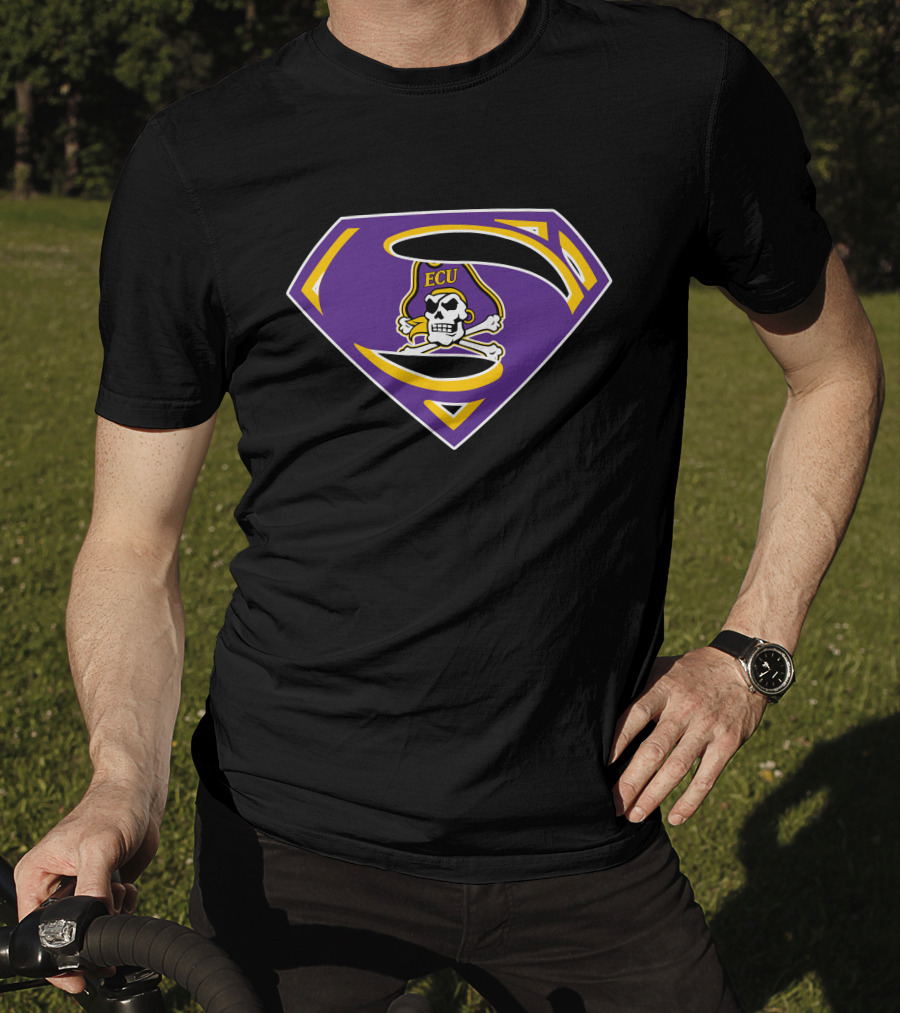 ECU Pirates Superman T-Shirt