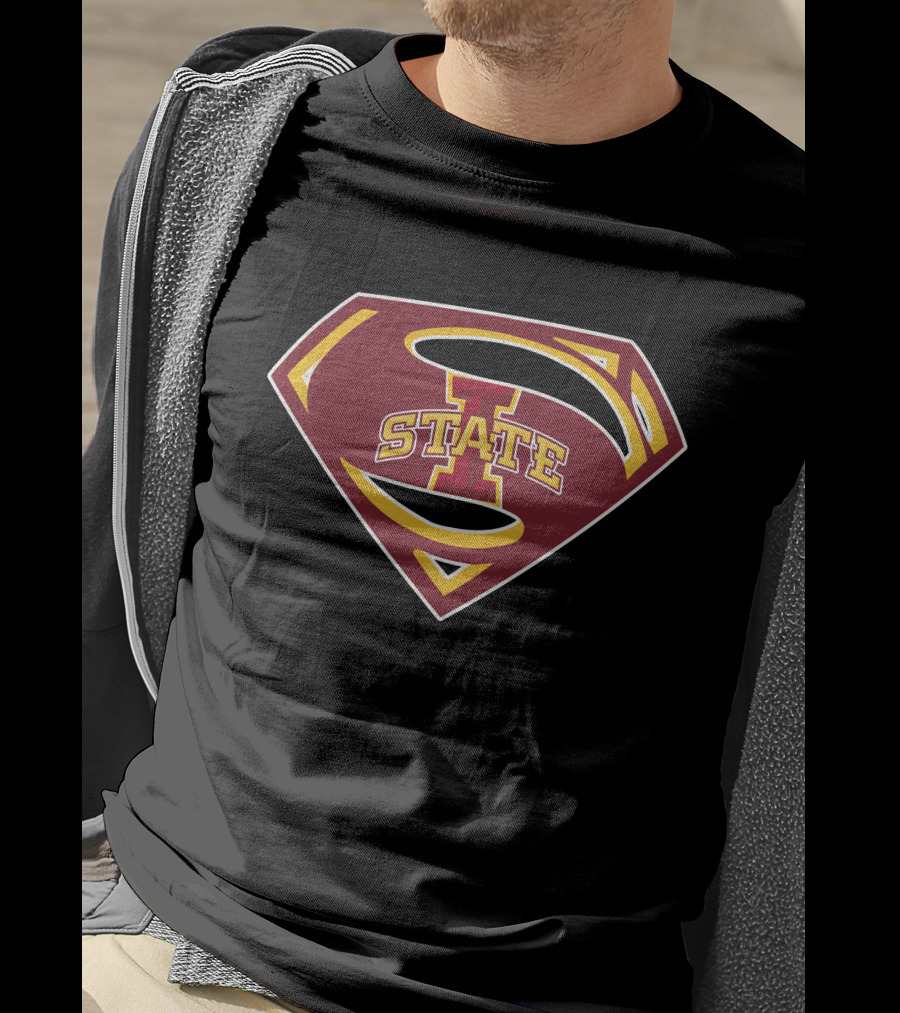 Superman Logo Iowa State Cyclones S Emblem T-Shirt