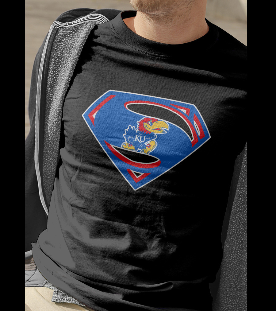 KU Superman Jayhawks T-Shirt