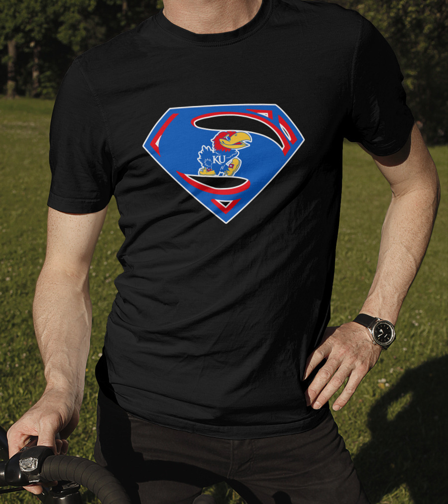 KU Superman Jayhawks T-Shirt