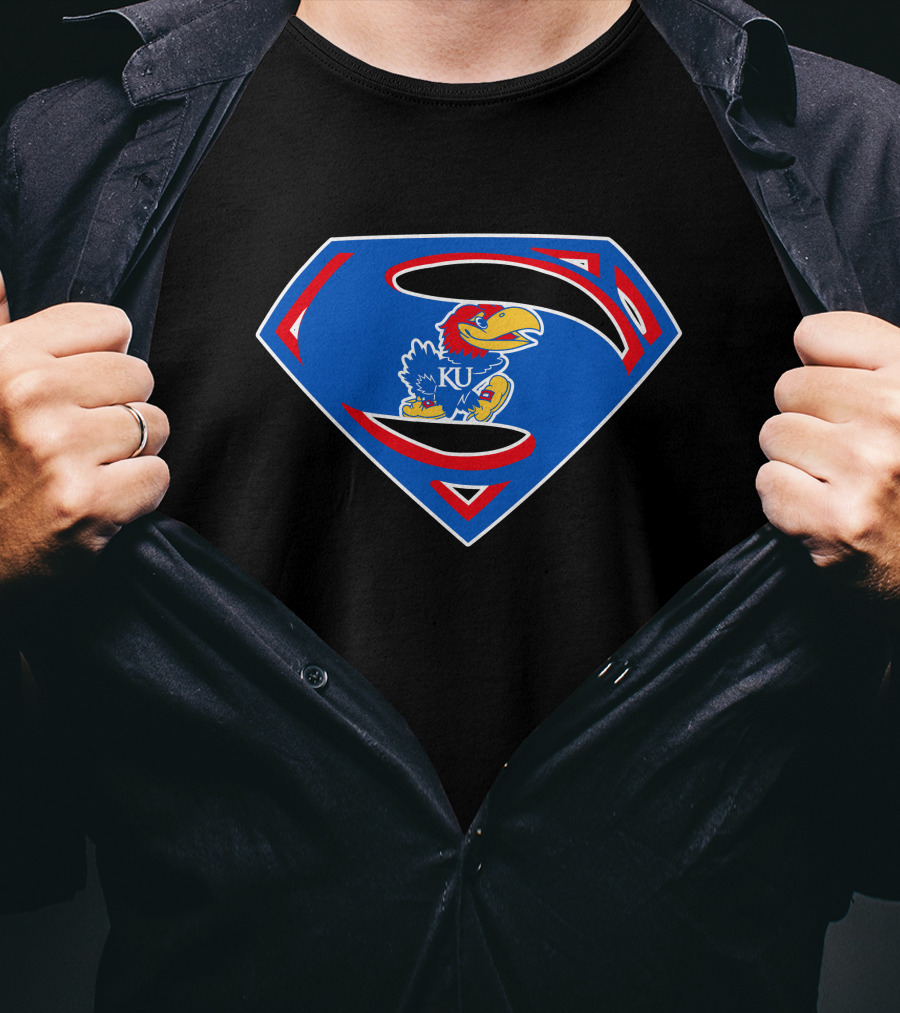 KU Superman Jayhawks T-Shirt