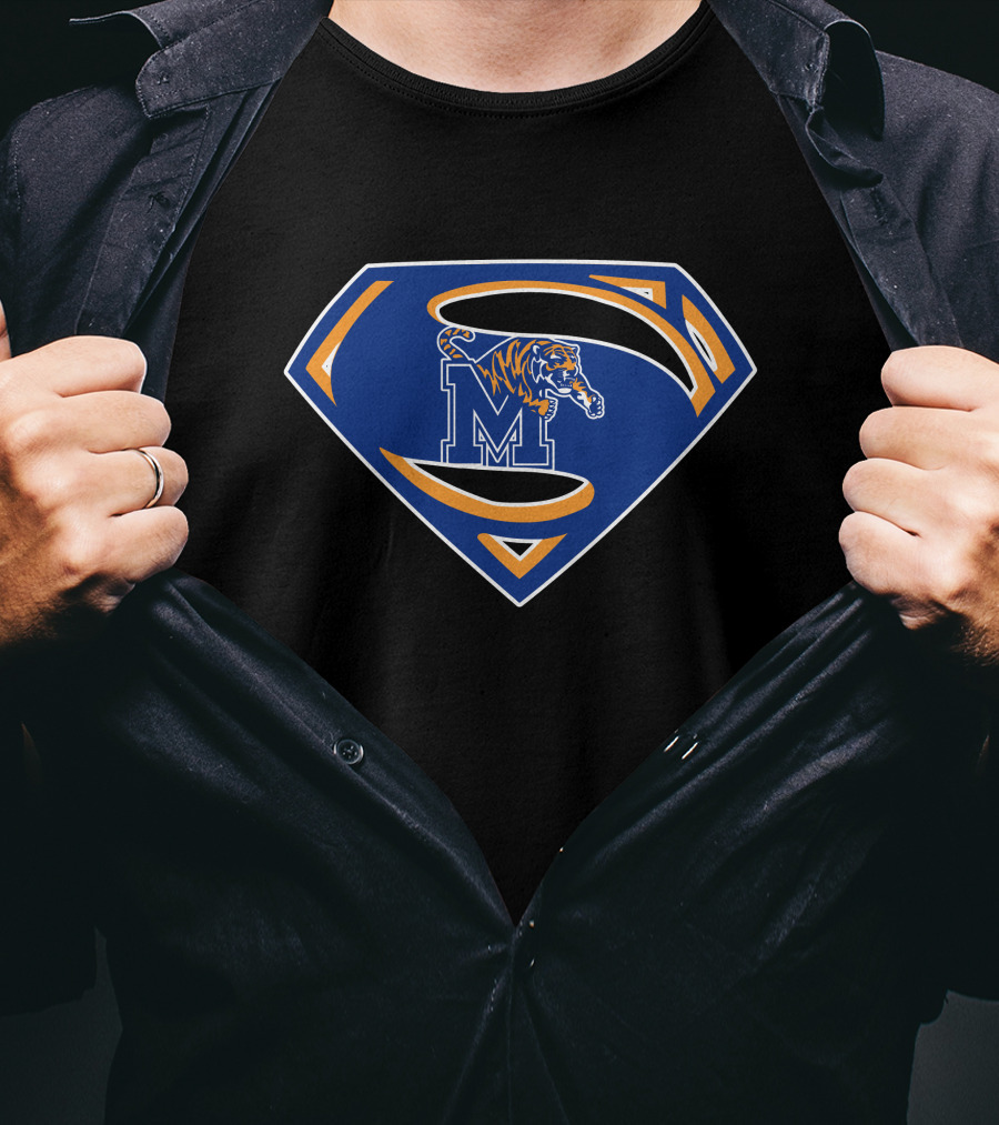 Memphis Tigers Superman Logo Collab T-Shirt