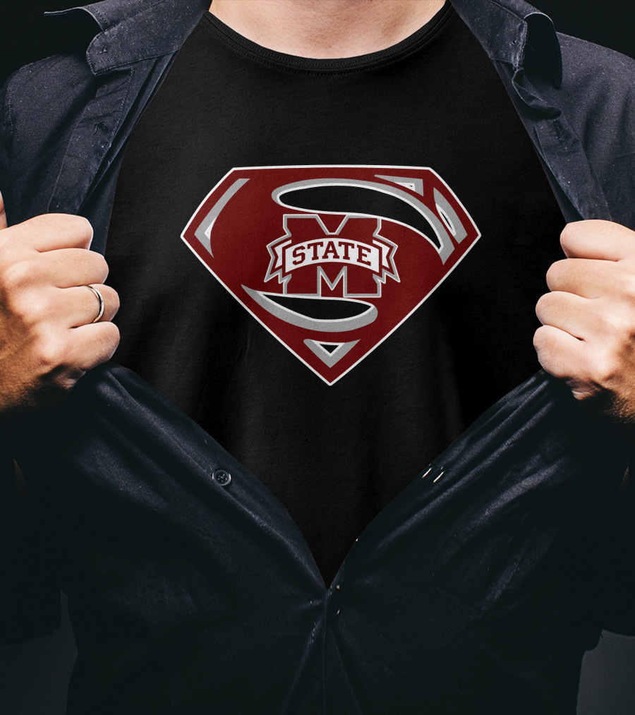 Superman M State Logo With Shield T-Shirt