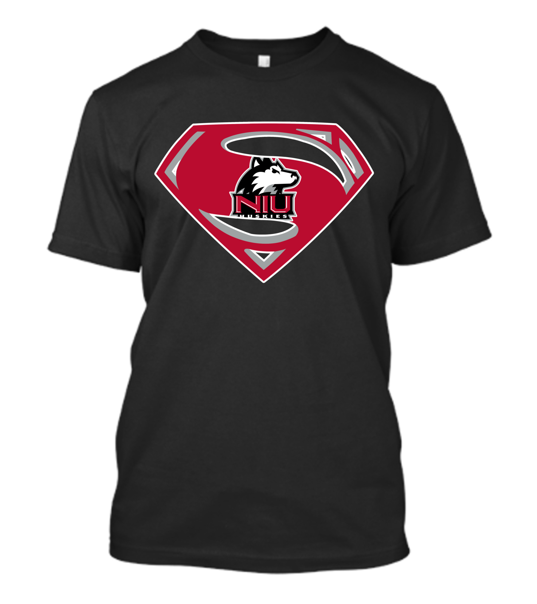 Superman NIU Huskies Logo Shield T-Shirt