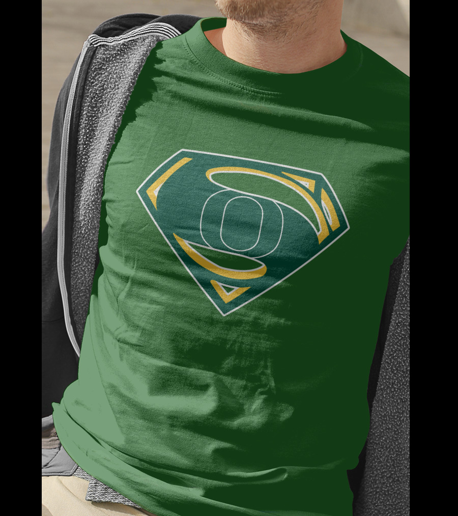 Superman Logo Oregon Ducks Color T-Shirt