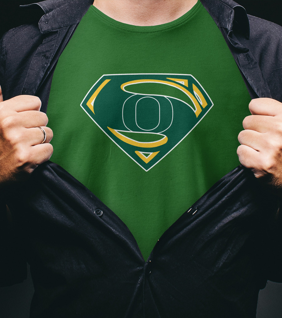 Superman Logo Oregon Ducks Color T-Shirt