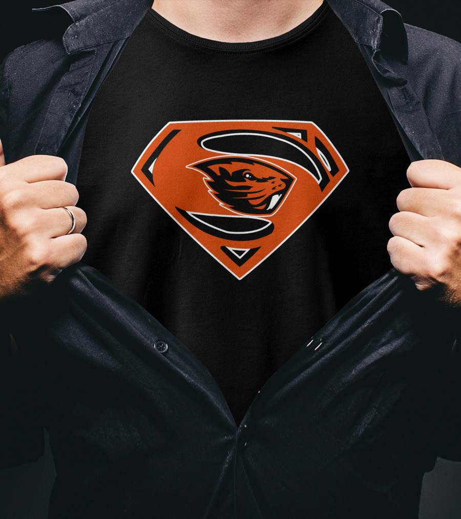 Superman Oregon State Beavers T-Shirt