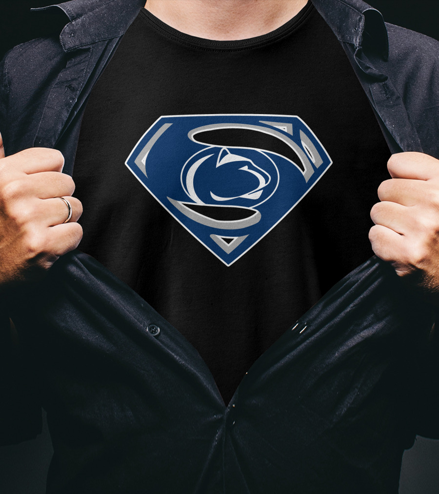 Superman Penn State Nittany Lions Emblem T-Shirt