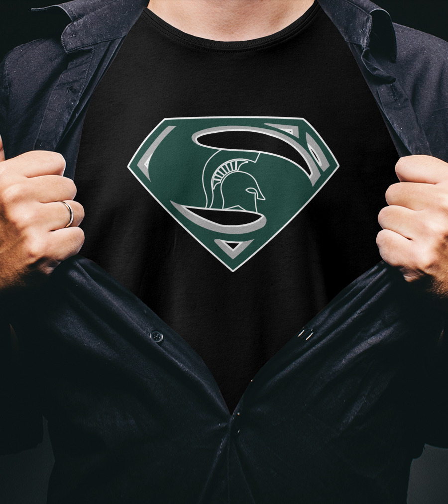 Superman Spartan Helmet Crest T-Shirt
