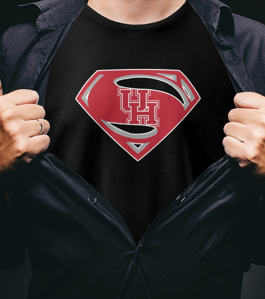 Superman UH Logo University Of Houston Crest T-Shirt