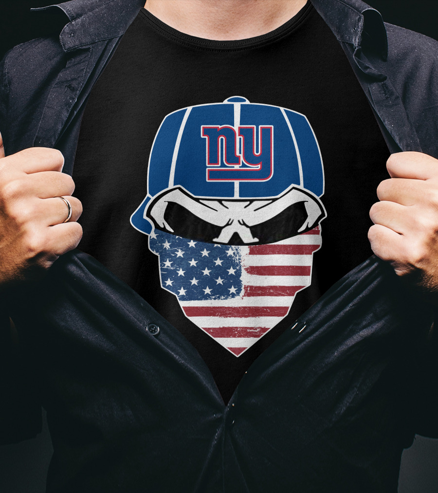 New York Giants American Flag Bandana T-Shirt