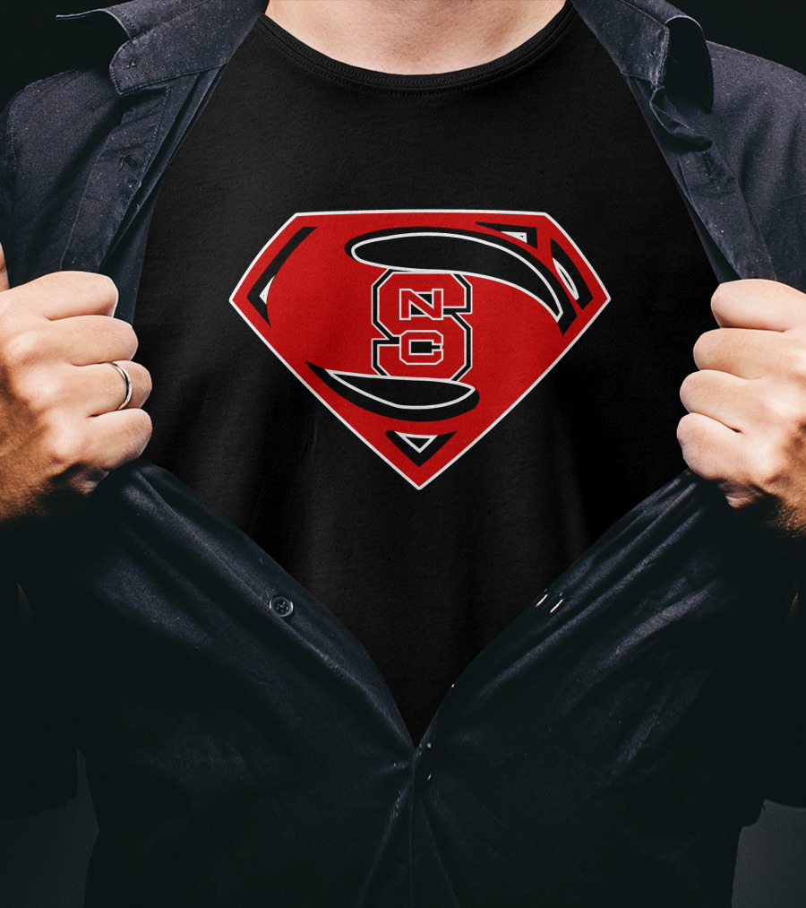 NC State Wolfpack Superman Shield T-Shirt