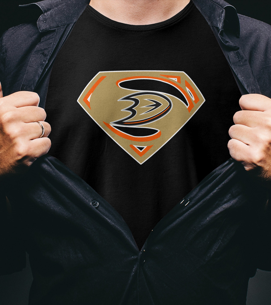Anaheim Ducks Super Logo Mashup T-Shirt