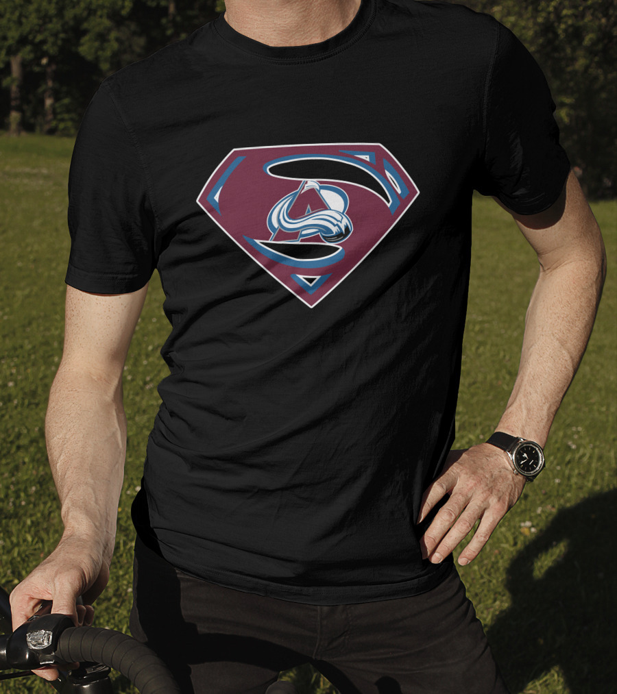 Superman Colorado Avalanche Logo Mashup T-Shirt